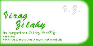 virag zilahy business card